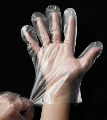 Wasserdichte Wegwerfpet-Handschuhe, Umgang mit Lebensmittelns-Plastikhandschuhe für Haushalt
