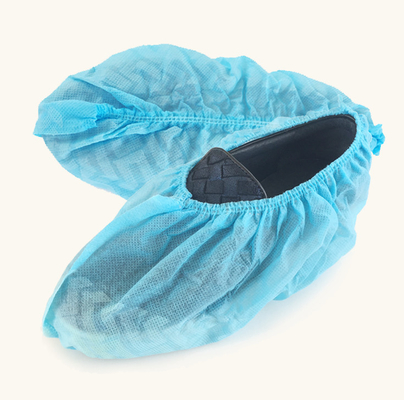 Staub-Beweis-Wegwerfschuh umfassen nicht gesponnene Antigleiter-blaue Farbe