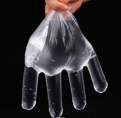 Wasserdichte Wegwerfpet-Handschuhe, Umgang mit Lebensmittelns-Plastikhandschuhe für Haushalt