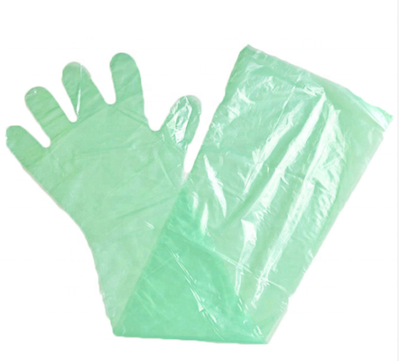 Kundengebundene Wegwerfplastikhandschuhe, Veterinärhandschuhe langes LDPE-Material