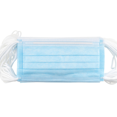 Medizinische erwachsene schützende Wegwerfgesichtsmaske 3 Falte Breathable mit Ohr-Schleifen