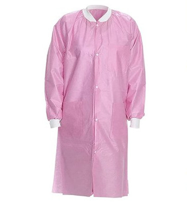 Wegwerfkleid des labor45gsm, nicht gesponnener Laborkittel mit 3 Taschen