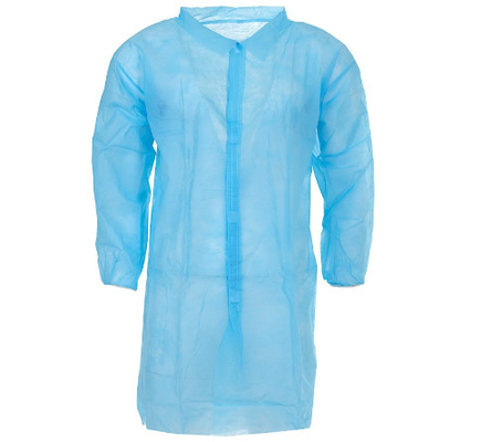 Wasserdichtes Wegwerfkleid des labor2xl mit Flausch-Schließung