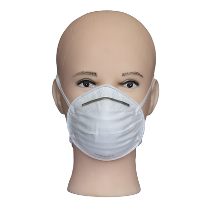 Staubdichte schützende Gesichtsmaske-nicht gesponnene materielle weiße Wegwerffarbe