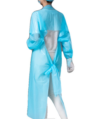 Wasser beständiges Wegwerf-CPE-Kleid, medizinische Plastikkleider Breathable