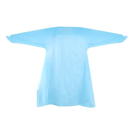 Isolierung gerade 3 Wegwerf-CPE-Kleid für medizinisches Labor